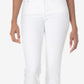 Calça jeans reta elástica Marilyn feminina NYDJ, branca, tamanho 4