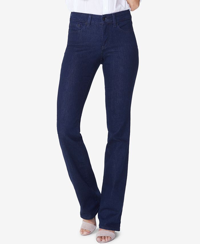 Calça Jeans Bootcut Barbara Tummy Control Feminina NYDJ Azul Tamanho 4 Petite