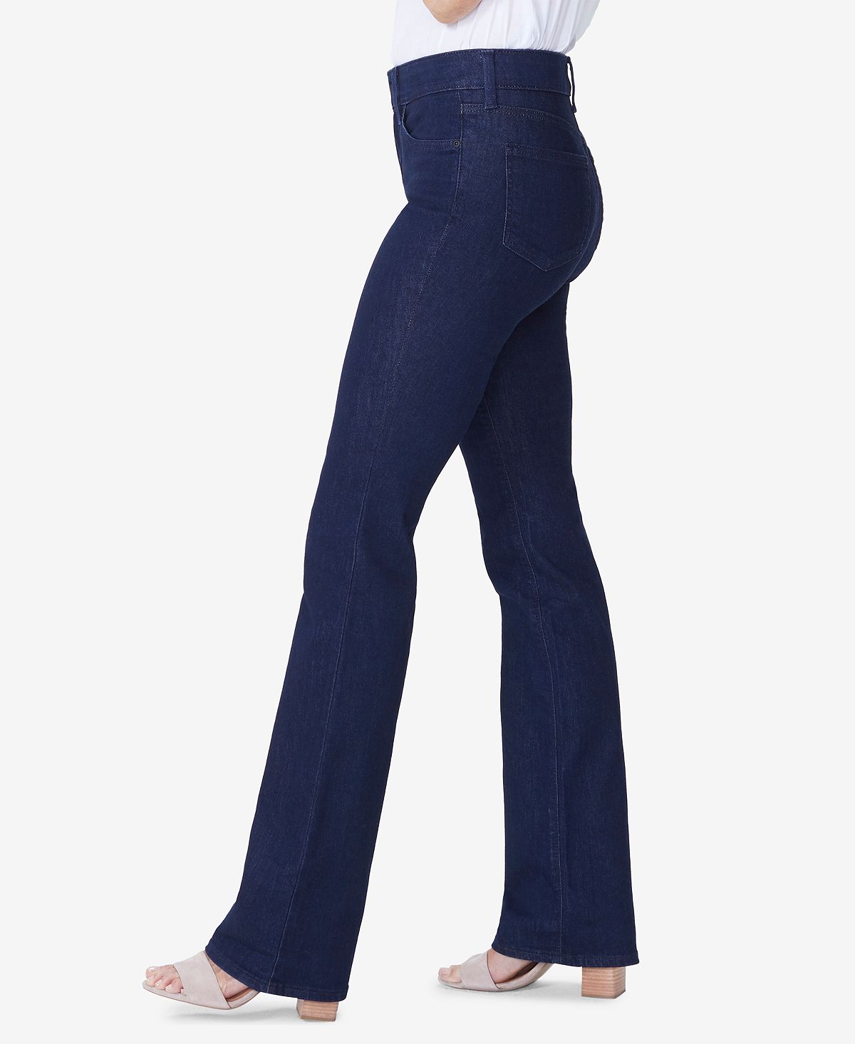 Calça Jeans Bootcut Barbara Tummy Control Feminina NYDJ Azul Tamanho 4 Petite