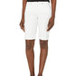 Shorts NYDJ feminino com punho enrolado, branco, tamanho 4