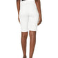 Shorts NYDJ feminino com punho enrolado, branco, tamanho 4