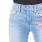 Calça jeans feminina NYDJ Marilyn Stretch com perna reta, azul, tamanho 10