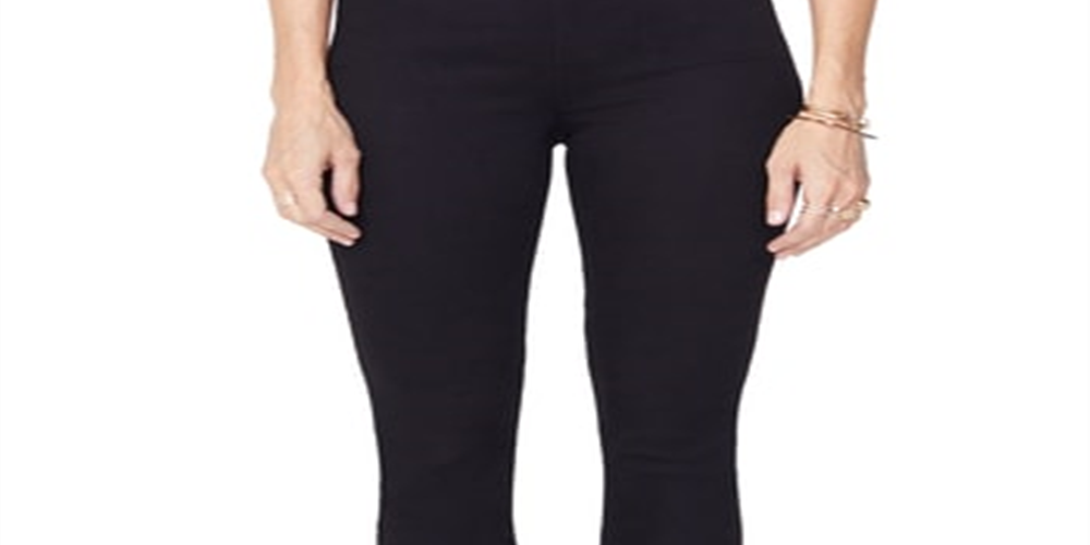Calça jeans skinny feminina NYDJ preta tamanho 12