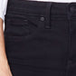 Calça jeans feminina NYDJ Sheri cintura alta slim preta tamanho 18
