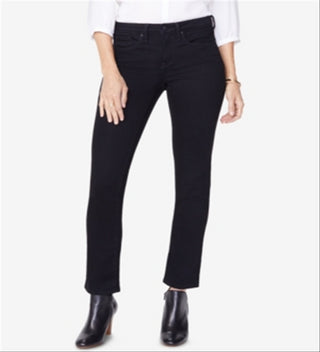 NYDJ Women's Sheri High Waist Slim Jeans Black Size 18