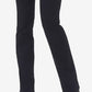 Calça jeans feminina NYDJ Barbara Tummy Control Bootcut preta tamanho 8 Petite