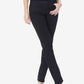 Calça jeans feminina NYDJ Marilyn Tummy Control com perna reta, preta, tamanho 2, pequena