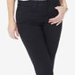 Calça jeans feminina NYDJ Marilyn Tummy Control com perna reta, preta, tamanho 2, pequena