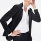 Blazer de veludo feminino NYDJ, preto, tamanho pequeno