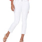 Calça jeans feminina NYDJ Marilyn com perna reta e tornozelo, branca, tamanho 4