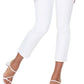 Calça jeans feminina NYDJ Marilyn com perna reta e tornozelo, branca, tamanho 4