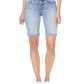 Shorts jeans Briella com bainha enrolada feminino NYDJ, azul, tamanho 8