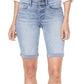 Shorts jeans Briella com bainha enrolada feminino NYDJ, azul, tamanho 8