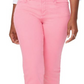 Calça jeans curta Curves 360 Nydj cintura alta rosa Flamingo - Tamanho 6