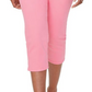 Calça jeans curta Curves 360 Nydj cintura alta rosa Flamingo - Tamanho 6