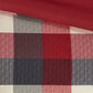 7 Piece Herringbone Comforter Set Red Queen