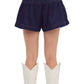 Entro - Kelsie Flared High-waisted Denim Shorts