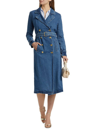 L'Agence - Bradley Denim Trench Coat