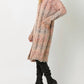 Mystree - Midi Length Distressed Multicolor Yarn Sweater
