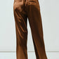 Aaron & Amber - Milo Satin Comfy Straight Pants