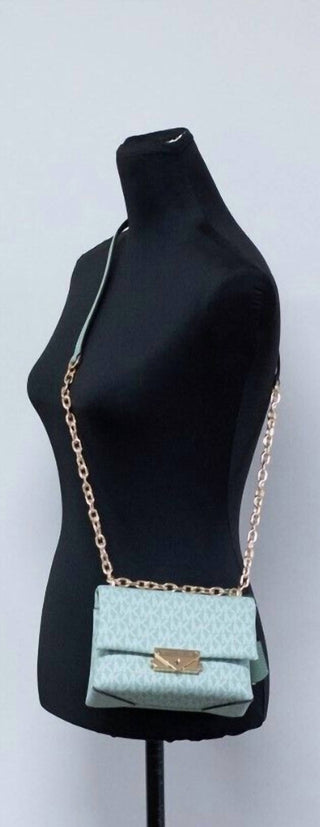 Michael Kors - Bolsa transversal feminina Cece PVC conversível com aba pequena