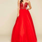 Mac Duggal - Plunging V Neck Ball Gown