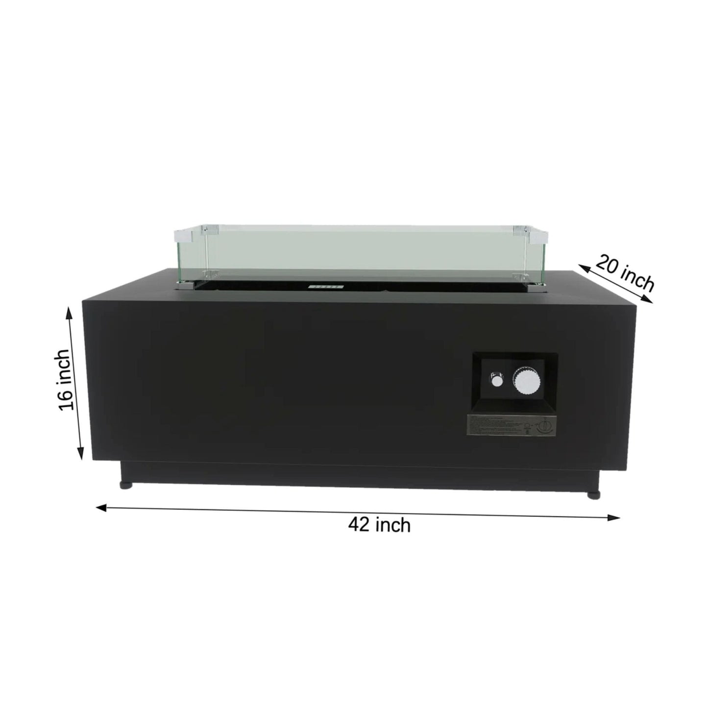 Modern Steel Outdoor Fire Pit Table with Lid