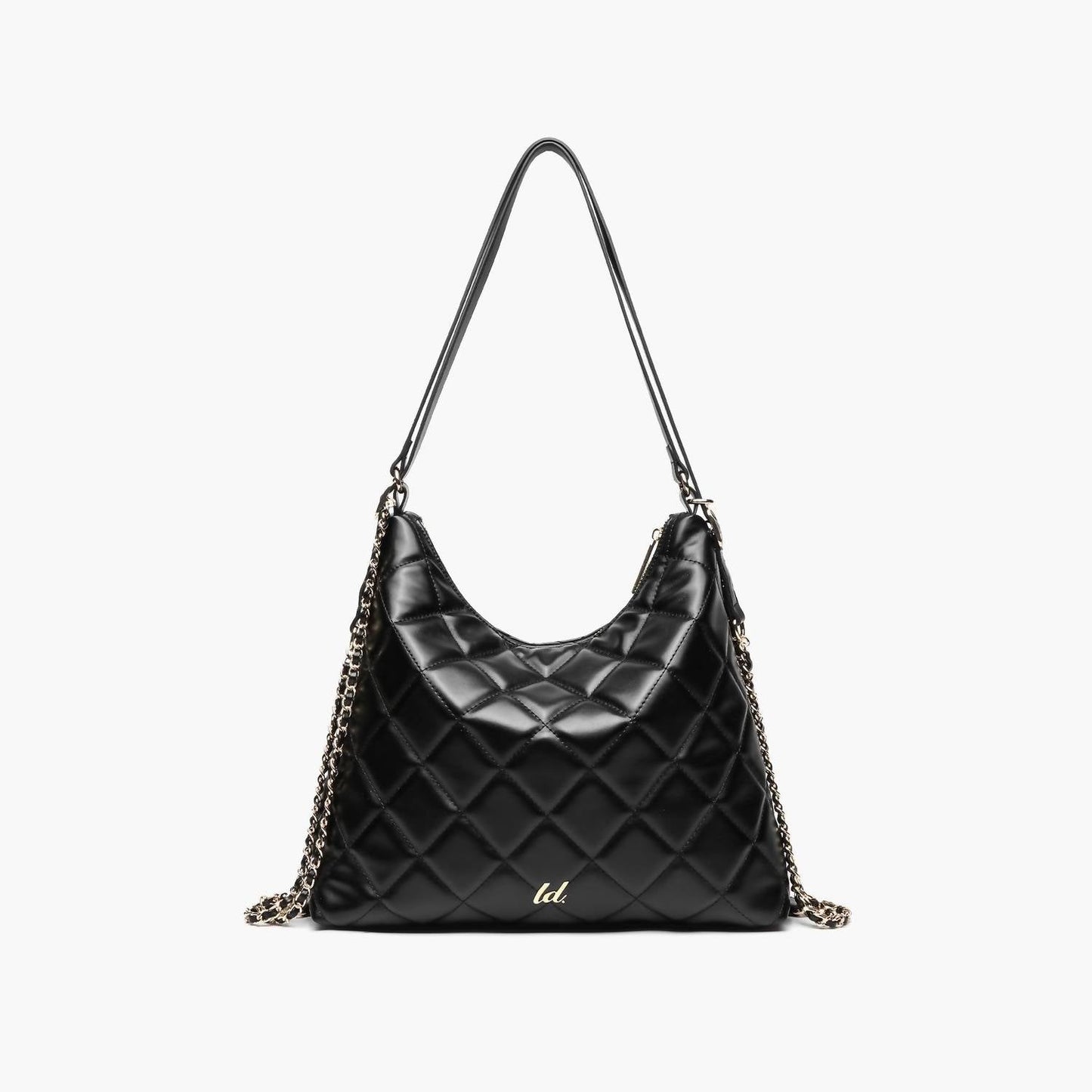 Like Dreams - Women's Quilted Vegan Leather Convertible Shoulder Bag