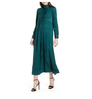 Topshop - Vestido midi jacquard com estampa animal
