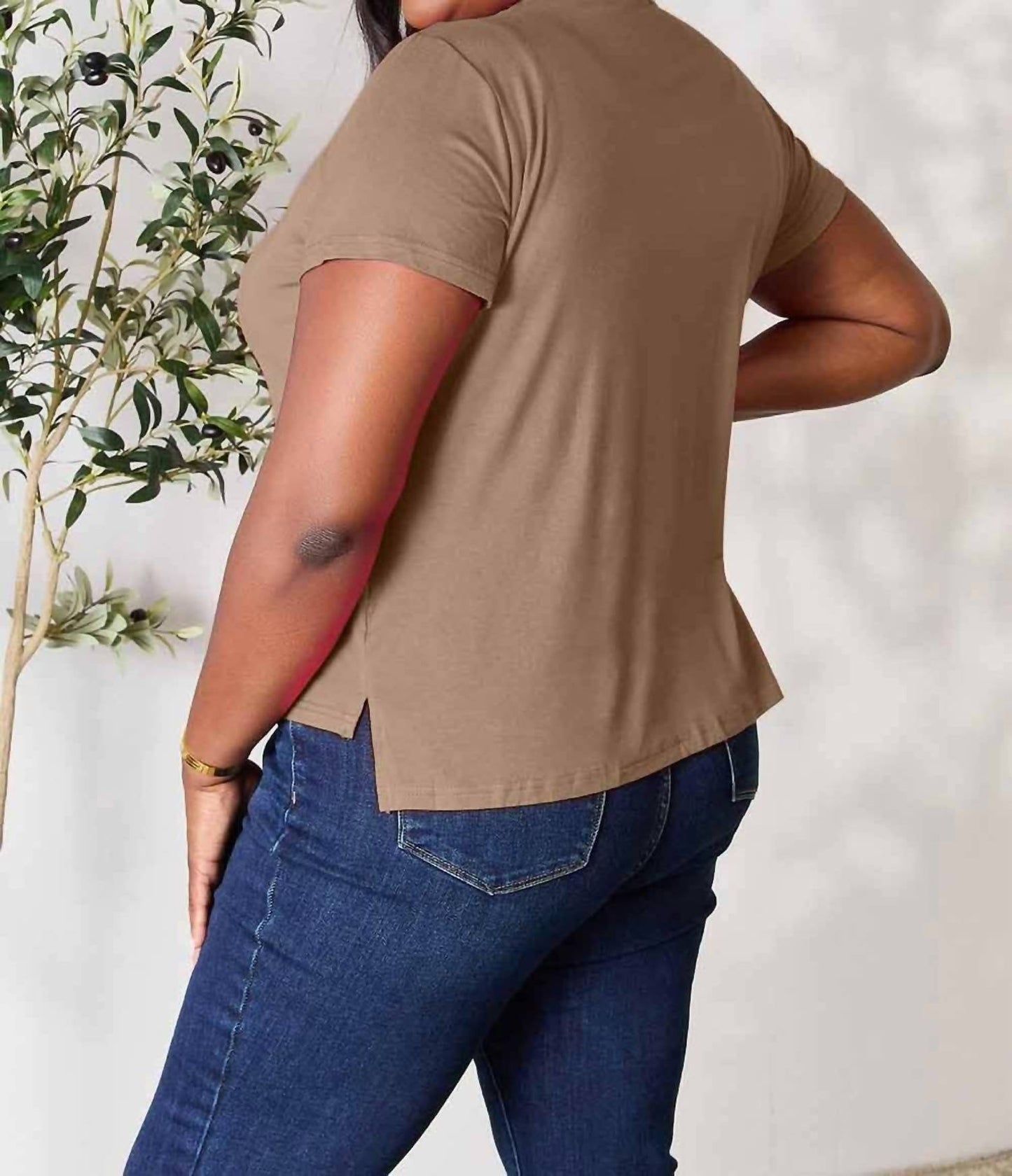 Basic Bae - Essential Curve Tee - Plus