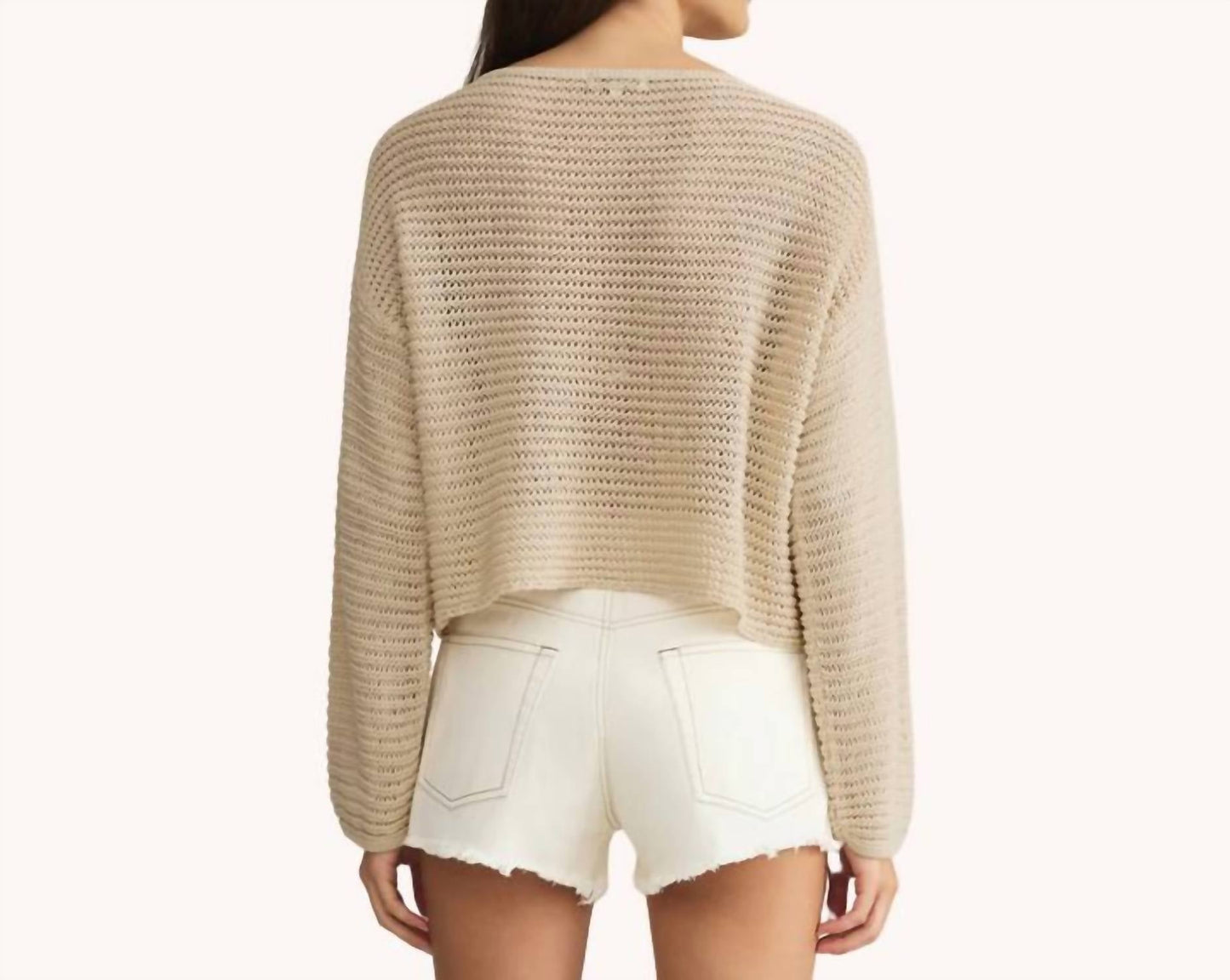 Z Supply - Riviera Crochet Crop Sweater