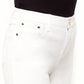 1822 Denim - Scallop High Waisted Crop Straight Leg Jean