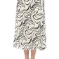 Joseph Ribkoff - Scribble Print Pleated Pull On Midi Skirt