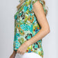 Apny - Sleeveless Flutter Sleeve Top