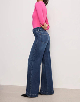 Good American - Calça Jeans Palazzo Good Waist