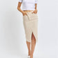 Judy Blue - High Waist Front Slit Denim Skirt