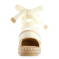 Andrea - Women's Textile Ribbon Lace Flats