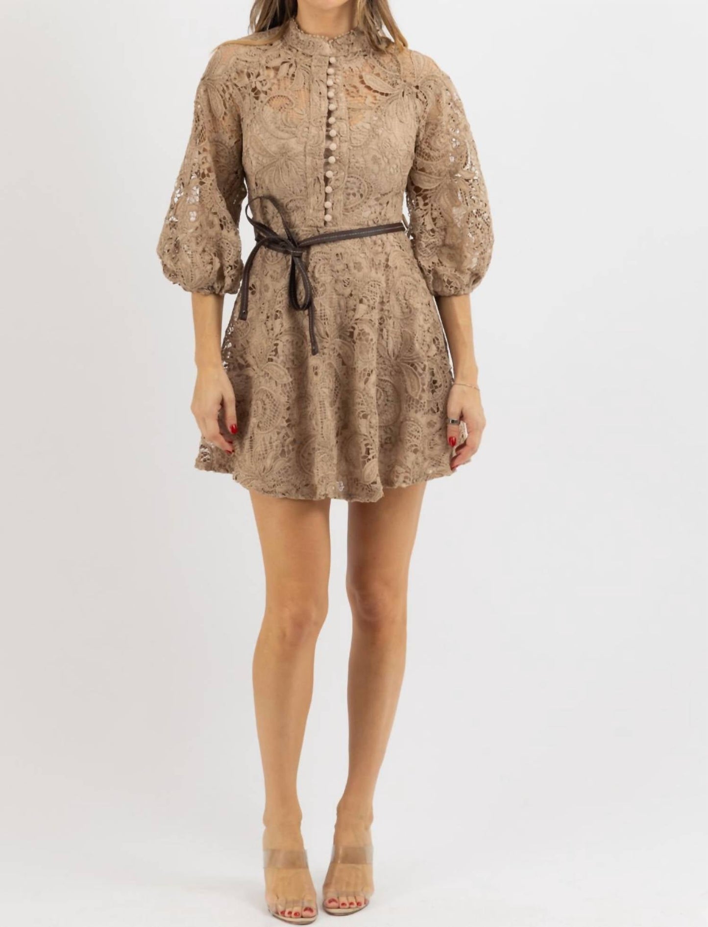 Endless Blu. - EDEN EYELET MINI DRESS