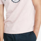 Camiseta Tommy Hilfiger Elevated Logo Masculina Rosa Tamanho Médio
