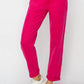 Risen - High Waist Rolled Hem Straight Jeans