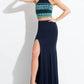 Rachel Allan - Beaded Jersey Two-piece Evening Gown