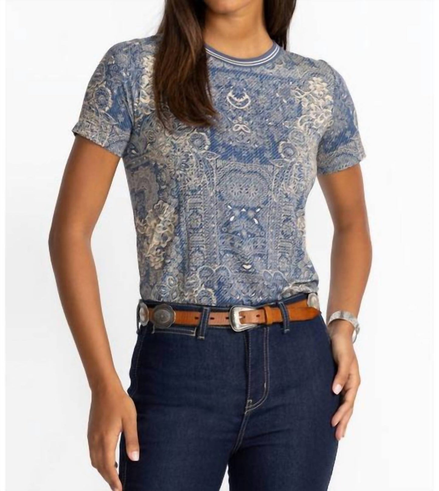 Johnny Was - JANIE FAVORITE SHORT SLEEVE CREW NECK TEE