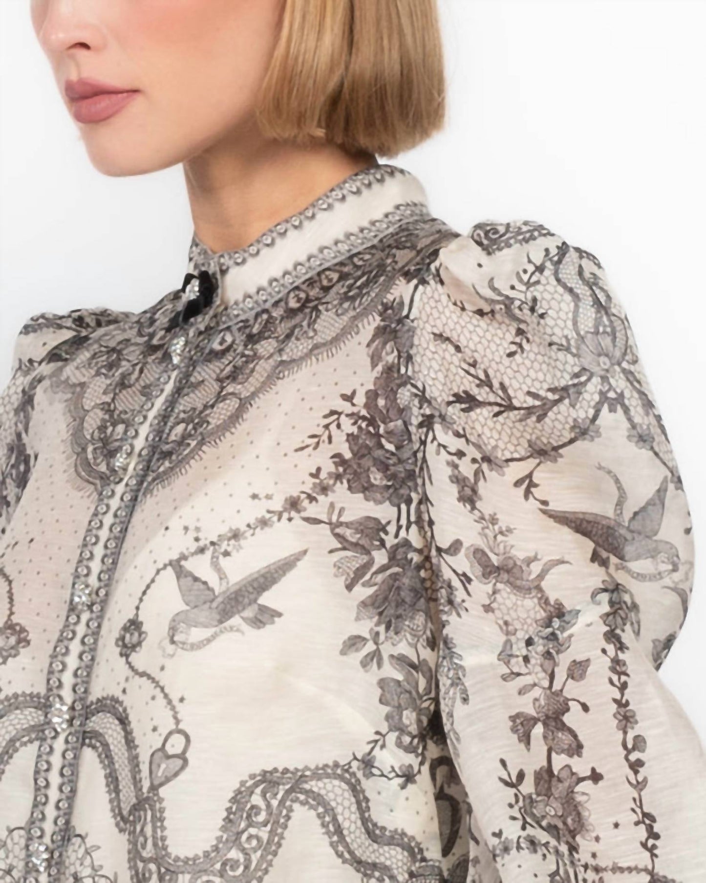 Zimmermann - Crush Body Blouson Sleeves Blouse