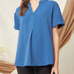 Entro - Textured Placket Top