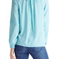 Kensie - Georgette Back Neck Tie Long Sleeve Top
