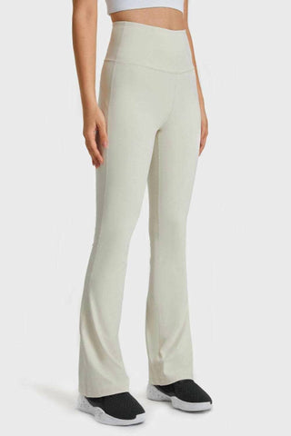 Trendsi - Calça de ioga flare com cintura elástica
