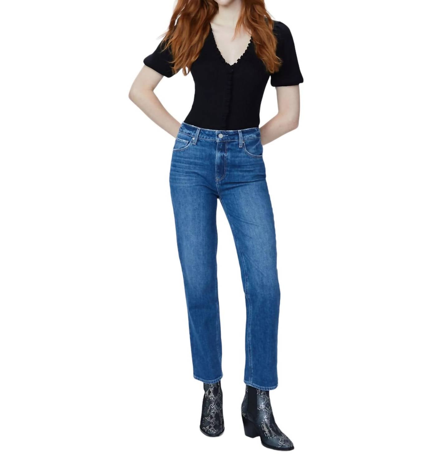 Paige - SARAH STRAIGHT ANKLE JEANS