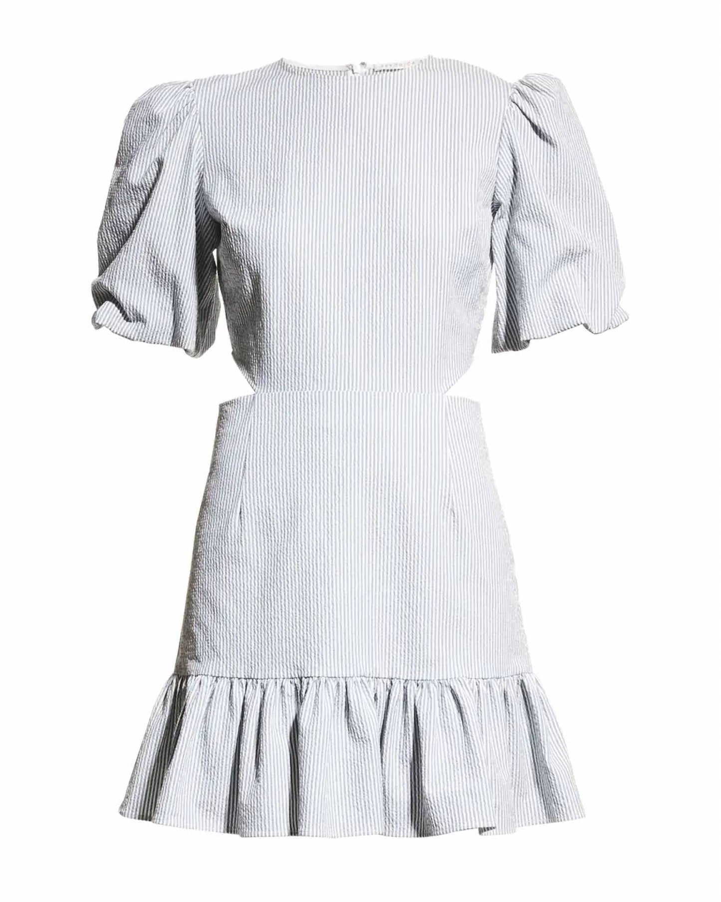 Veronica Beard - IKER PUFF-SLEEVE DRESS WITH CUTOUTS