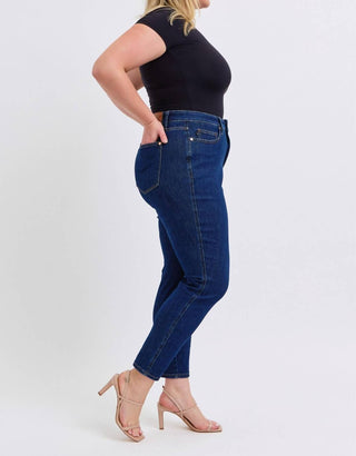 Judy Blue - Calça Jeans Skinny com Controle de Barriga de Cintura Média