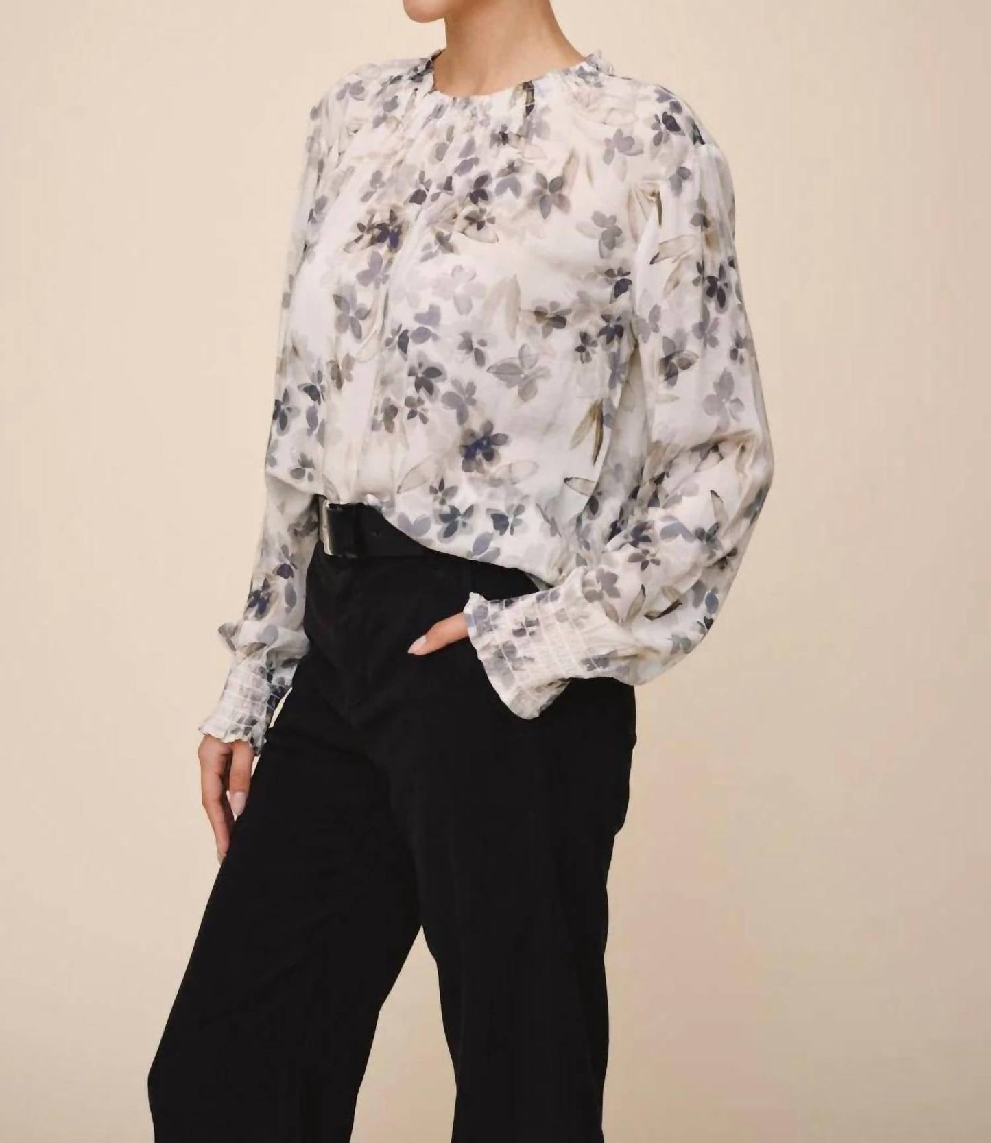 Bella Dahl - Elastic Shirred Blouse